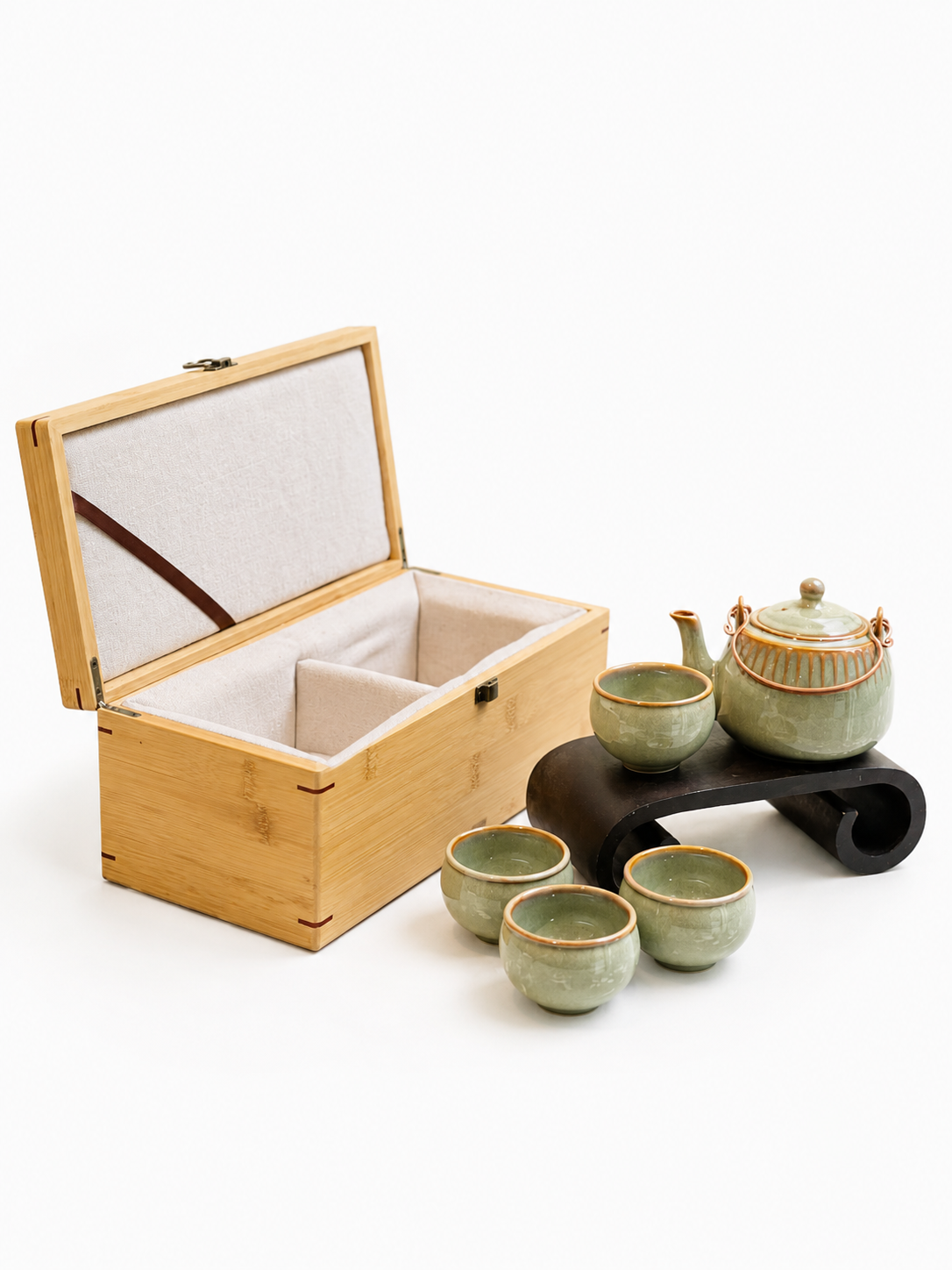 Bộ QT hộp tre ấm mùa xuân nhỏ - Men 0037