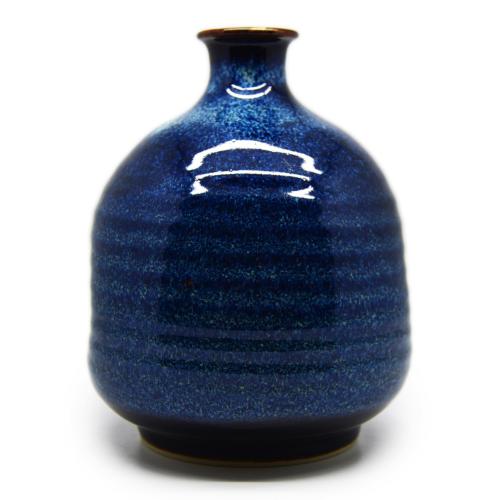 Thrown Press coin Sake vase - 8094