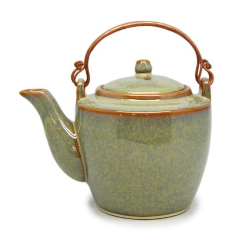 Spring teapot with bronze handle - 0037