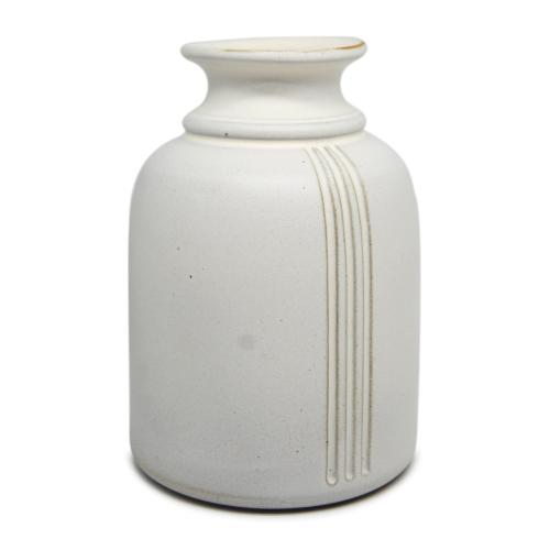 Lọ hoa Zen tròn S1 - Men 0015 Sành